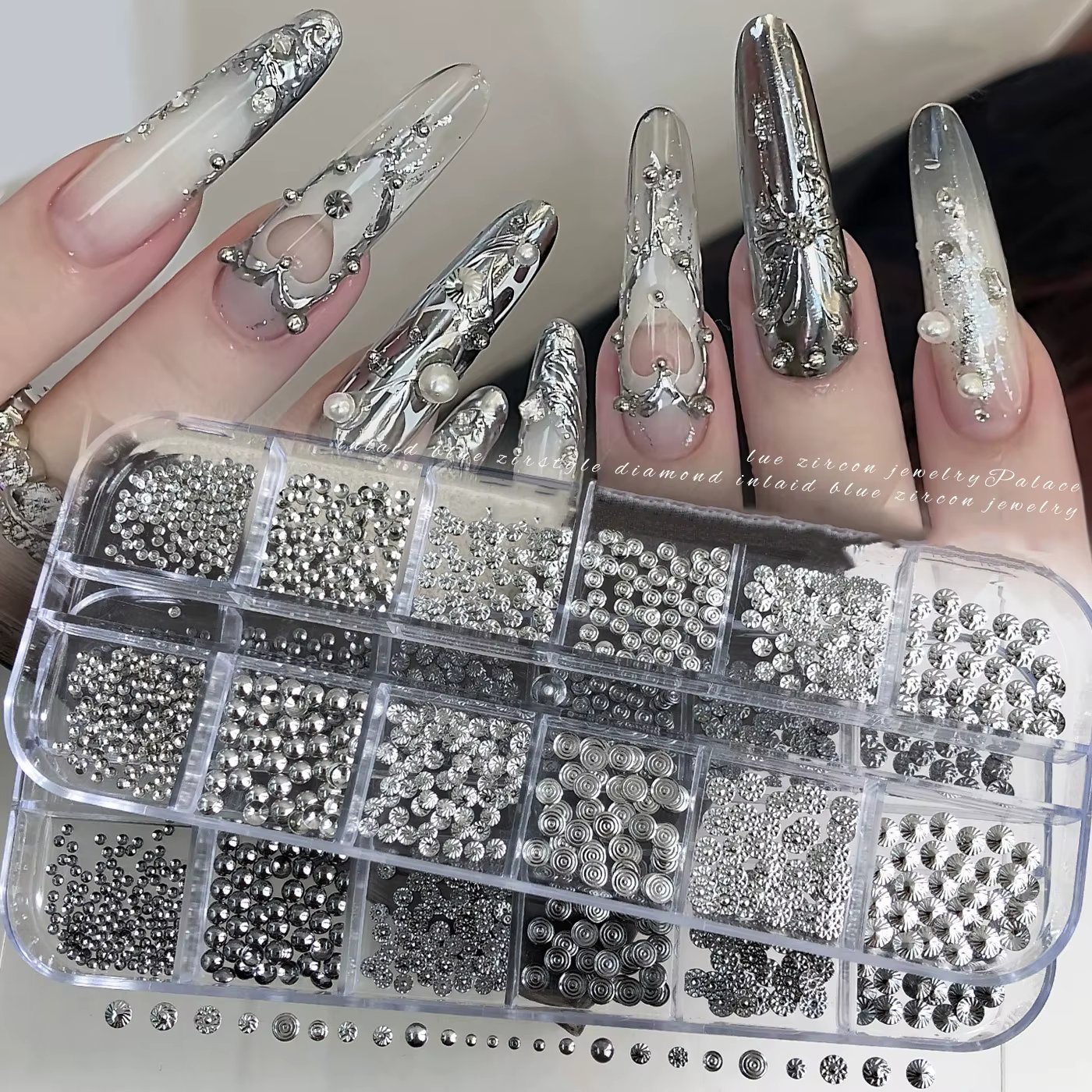 Breloques Métalliques pour Ongles