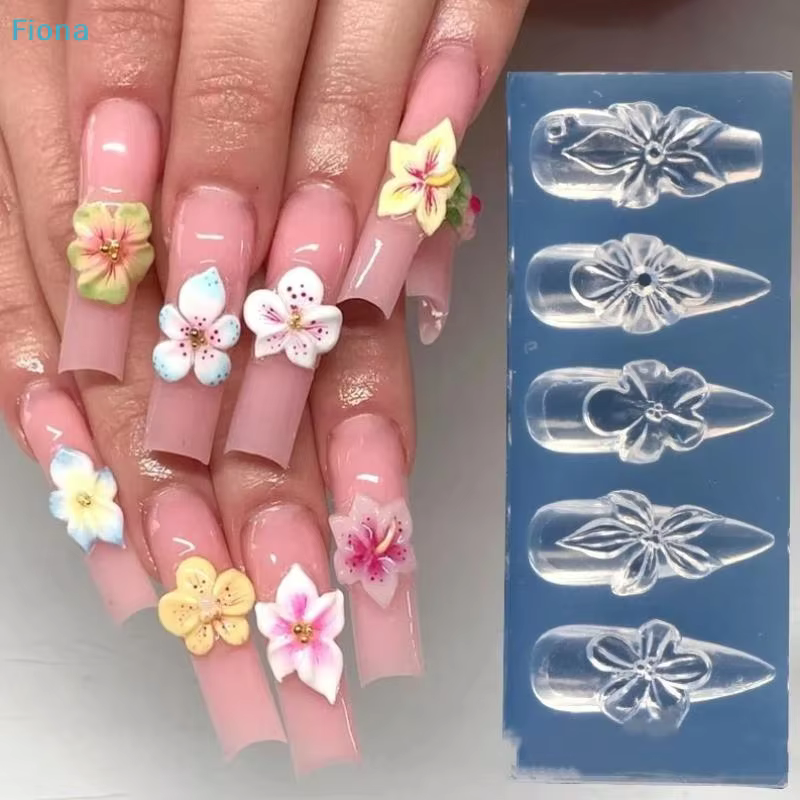✔ Moule en silicone 3D pour ongles