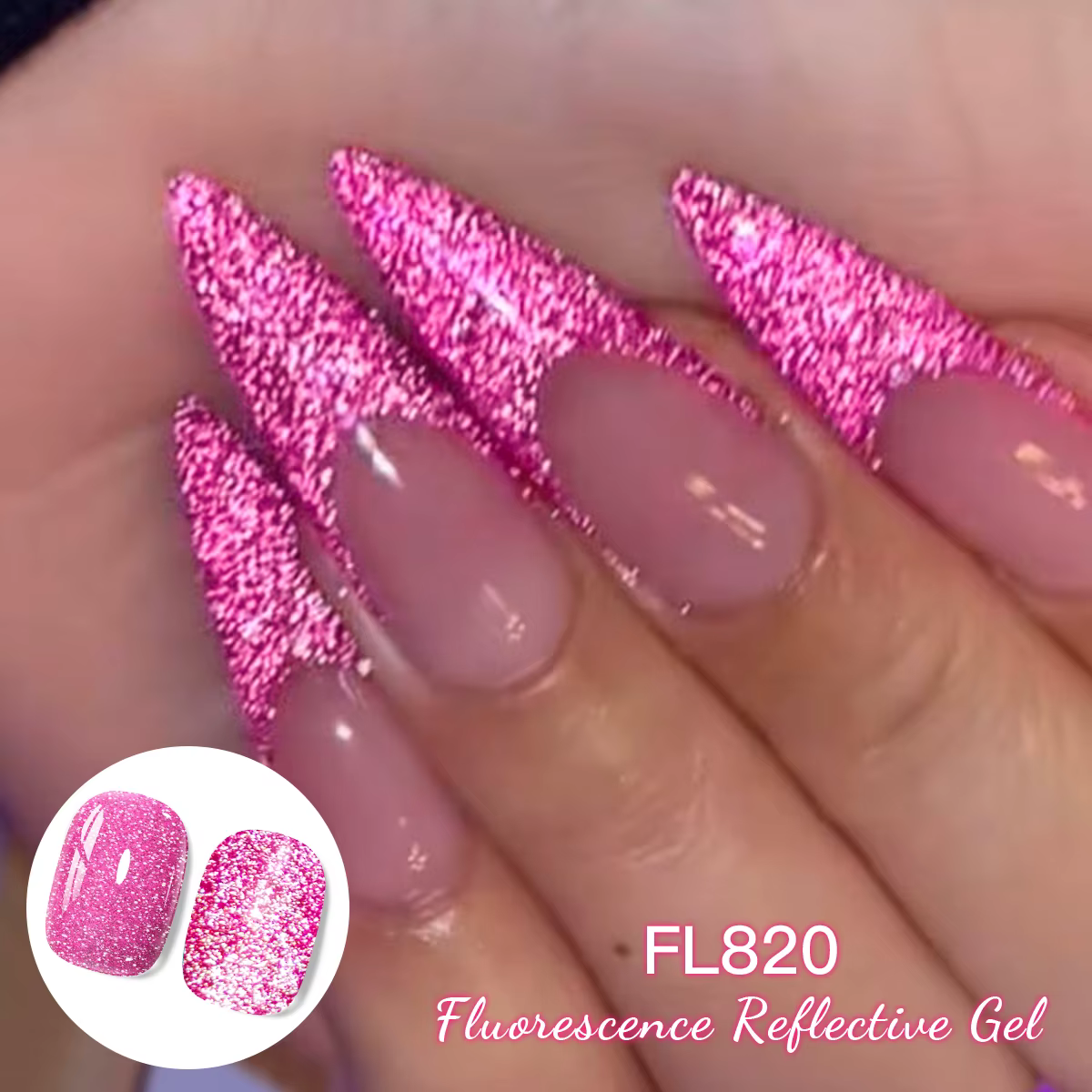 Vernis à ongles en Gel réfléchissant fluorescent