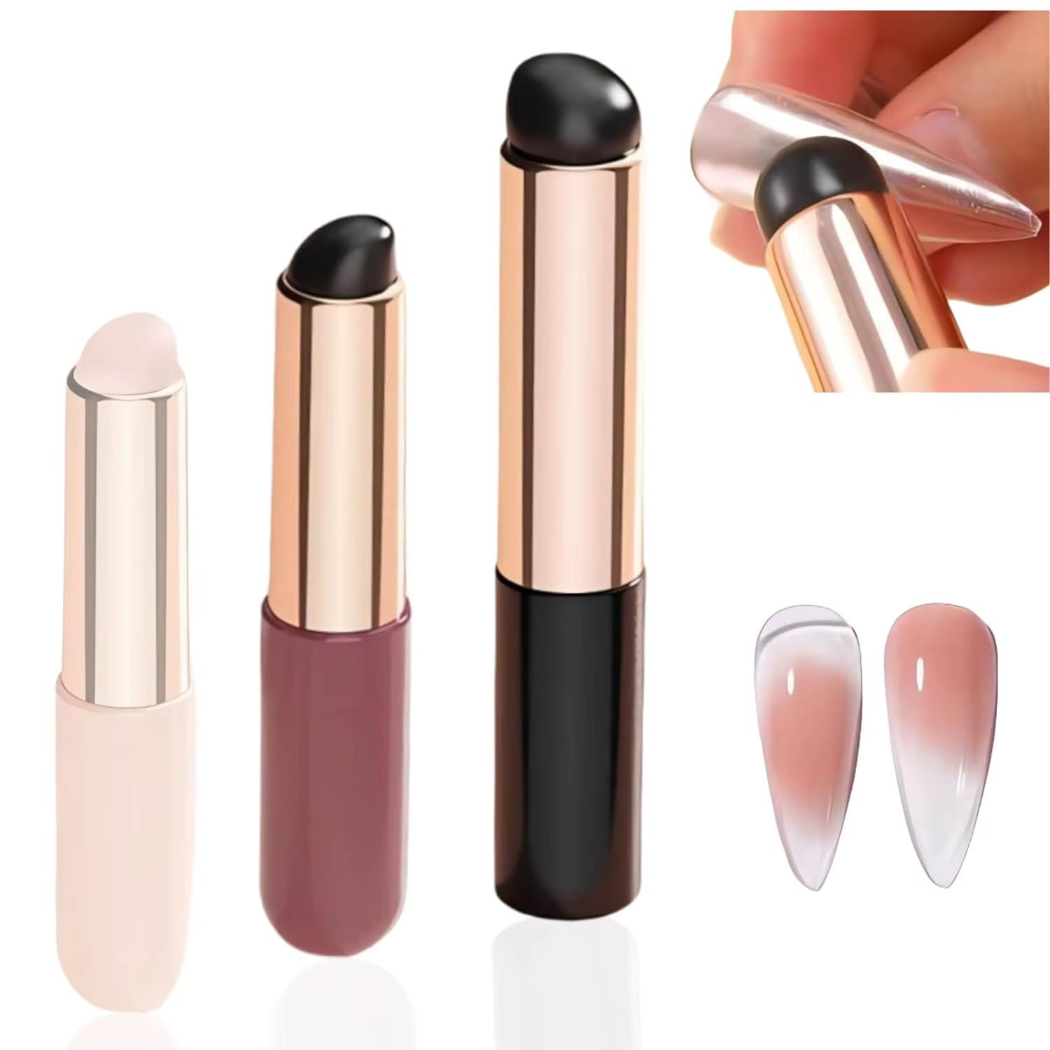 Brosse en Silicone pour Nail Art ombré