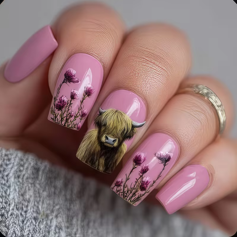24 faux ongles de style occidental