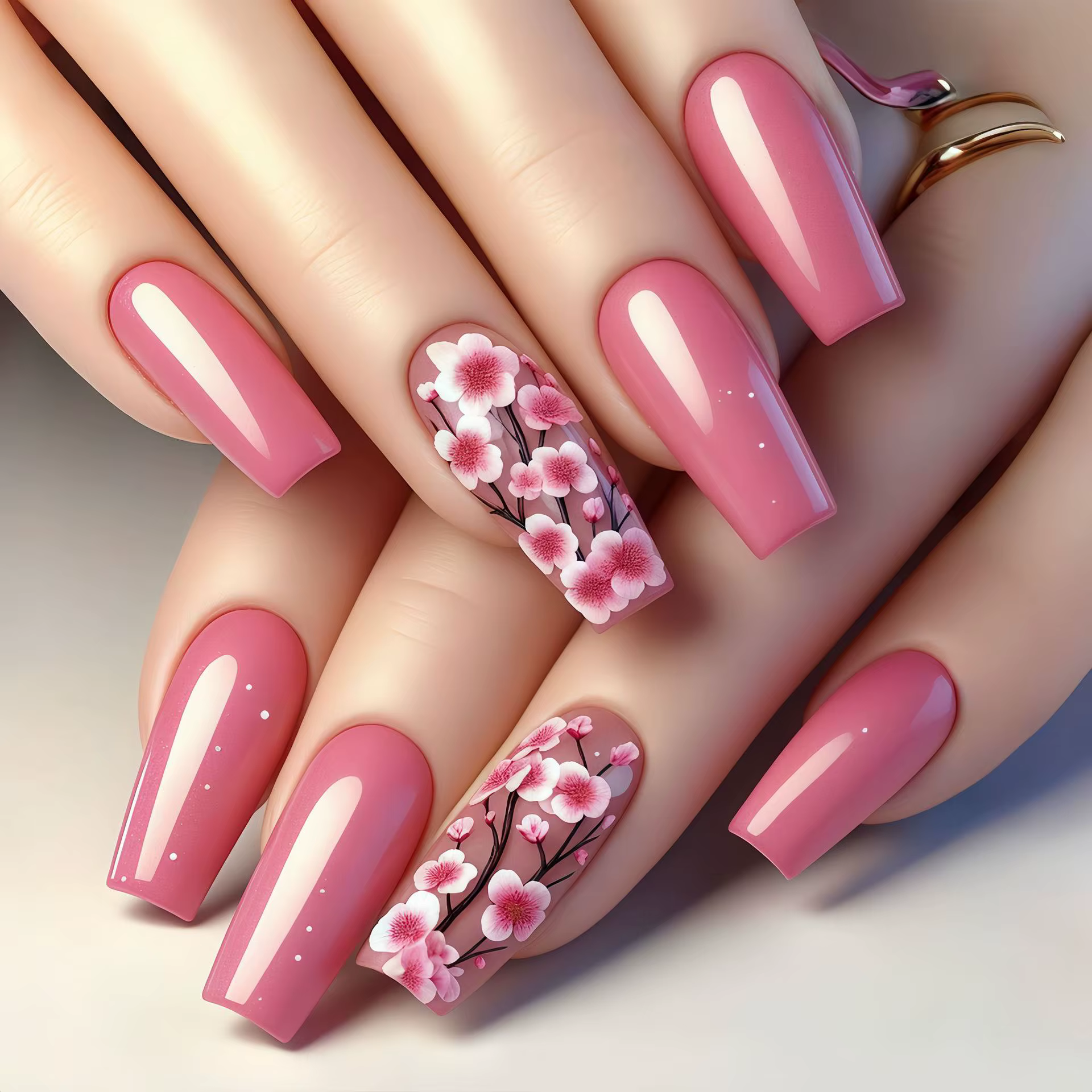 Faux ongles moyens pour femmes et filles