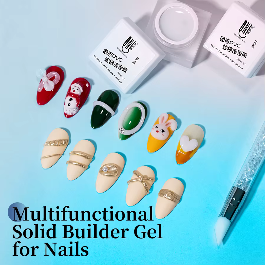 RSNAIL 5g solide sculpté Gel vernis à ongles antiadhésif main moulage Gel tremper UV/LED Nail Art clair blanc 3D