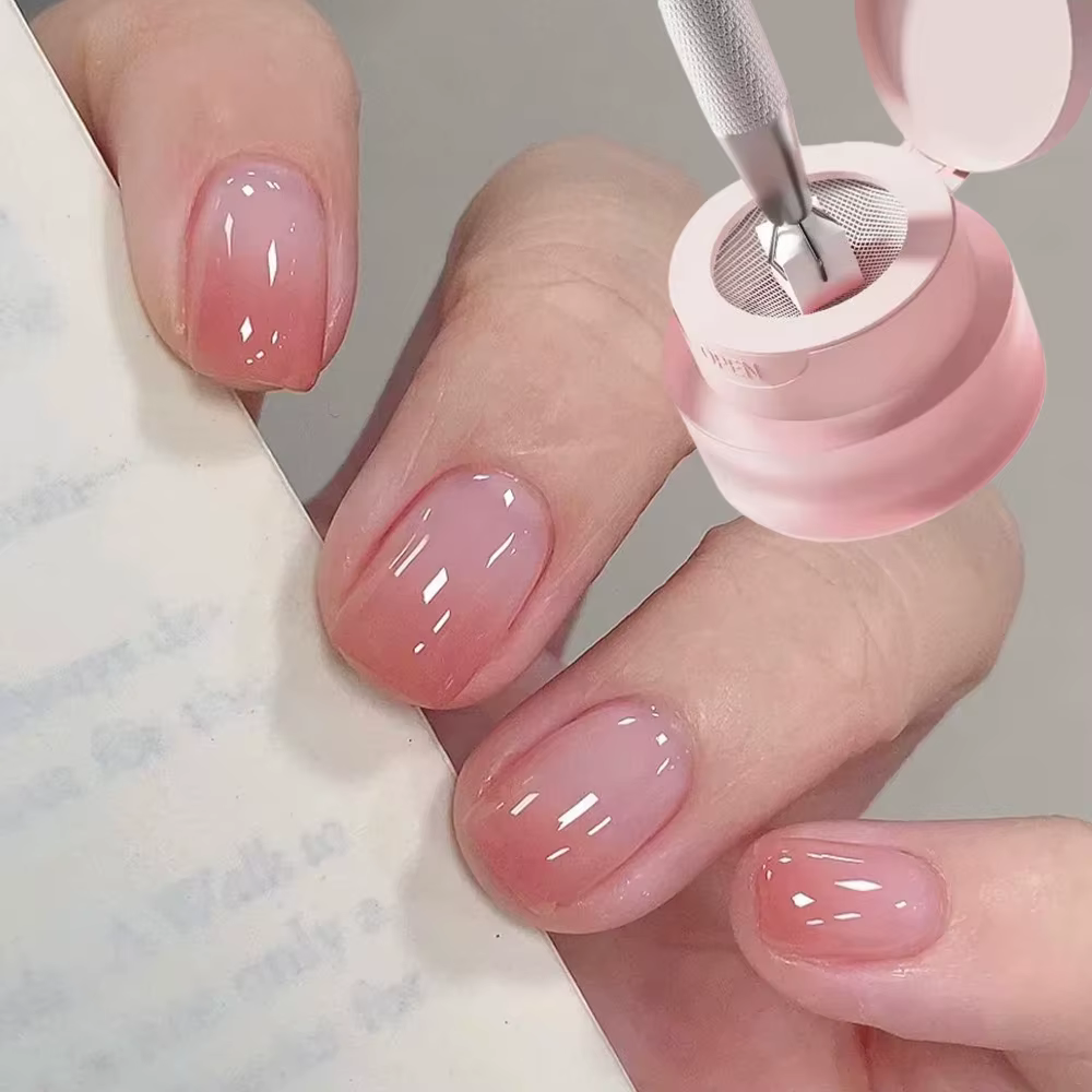 5ml rose Nail Art coussin d'air tapotement colle dégradé tache fard à joues UV LED tremper