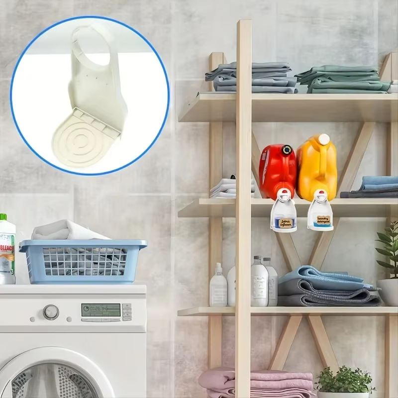Support pour lessive liquide avec plateau de récupération des gouttes et distributeur de savon, accessoires de salle de bain