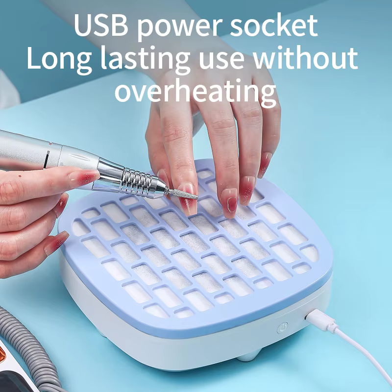 Mini ventilateur d'extraction de collecteur de poussière d'ongle pour Machine de manucure aspirateur d'ongle puissant avec enlever le filtre en papier équipement d'ongle