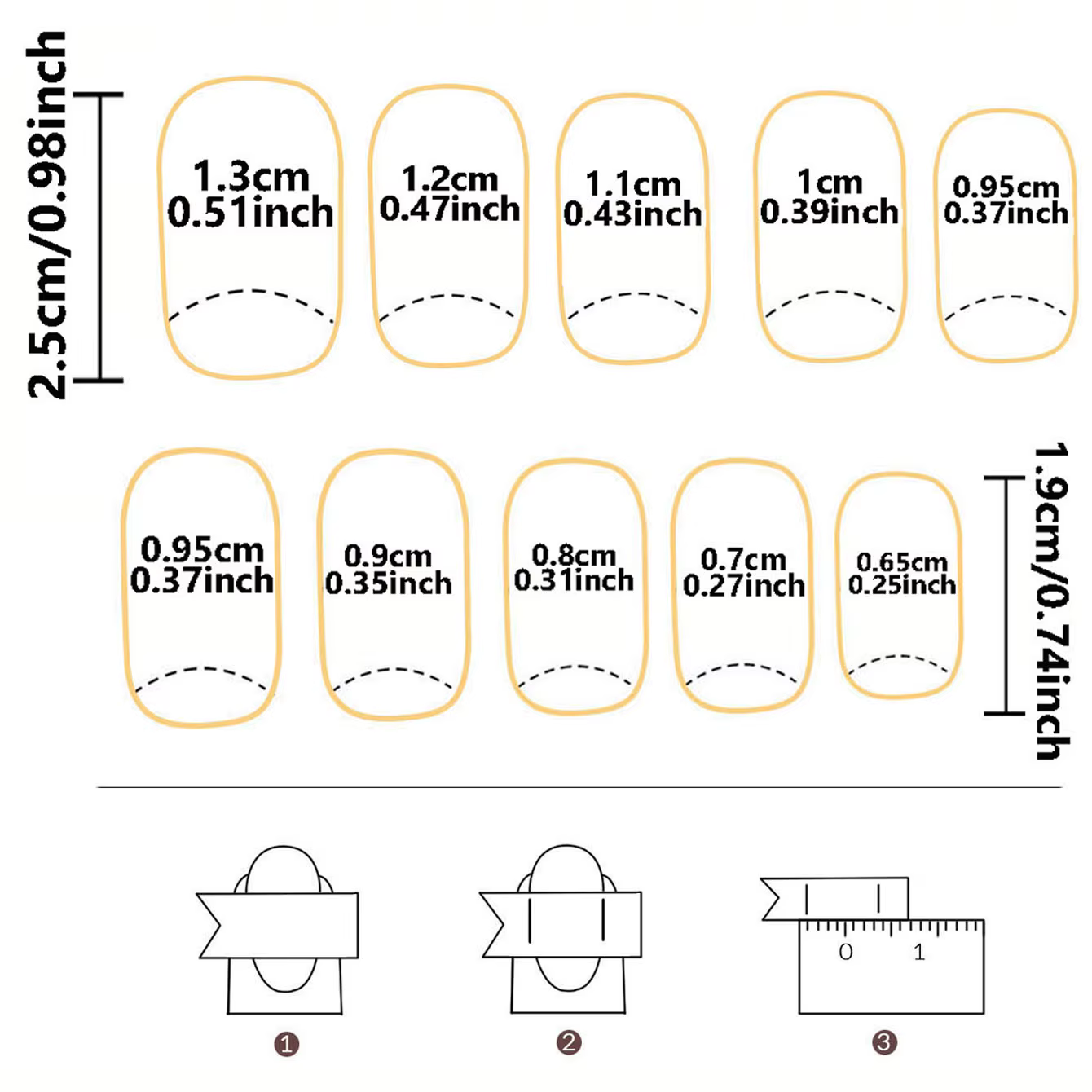 24 pièces d'ongles pointus français noirs