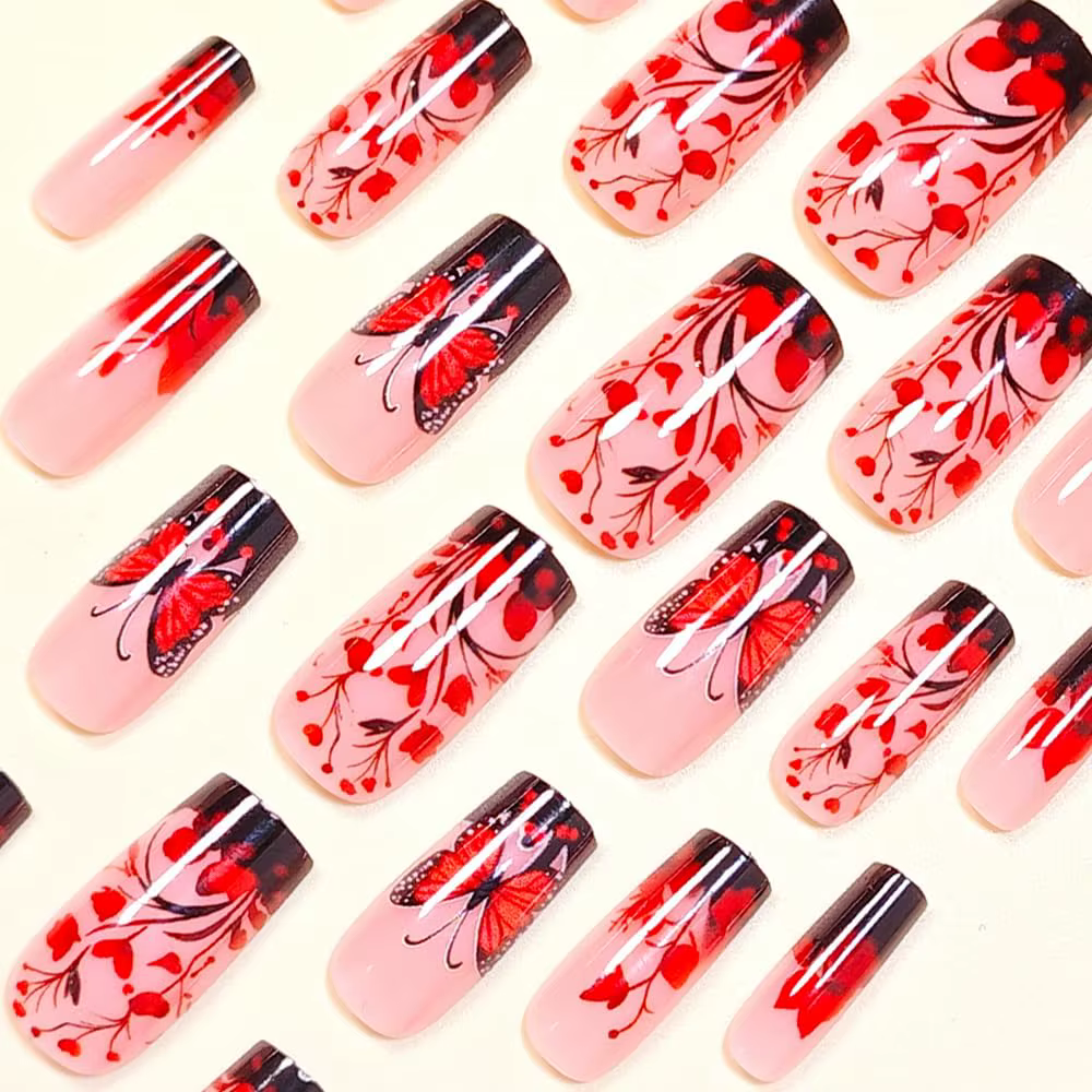 Faux ongles à presser de taille moyenne