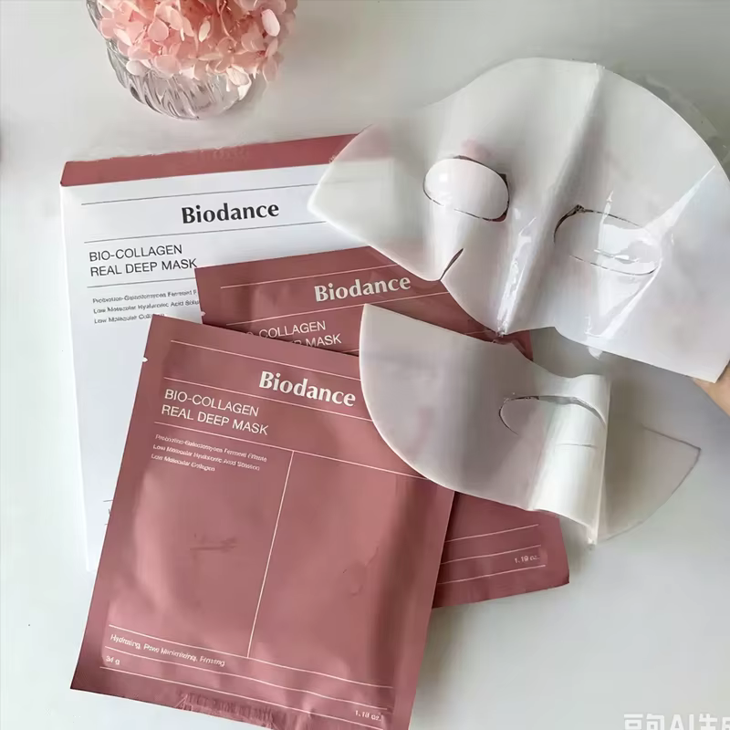 BIODANCE Masque Gel Hydratant Bio-Collagène Nuit Hydratation Intense Amélioration de l'Élasticité Nettoyant Moussant Contrôle du Sébum
