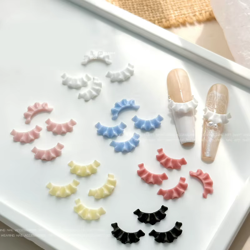 Décorations pour ongles en dentelle sculptée française
