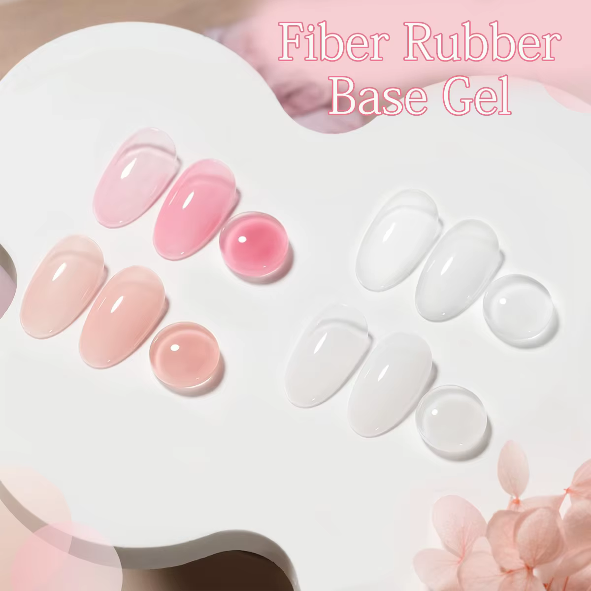 Gel de base en fibre hypoallergénique Groillim - Gel à ongles à séchage rapide