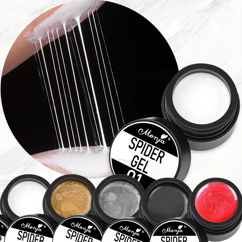 Gel de Nail Art Élastique Extensible 9 Couleurs