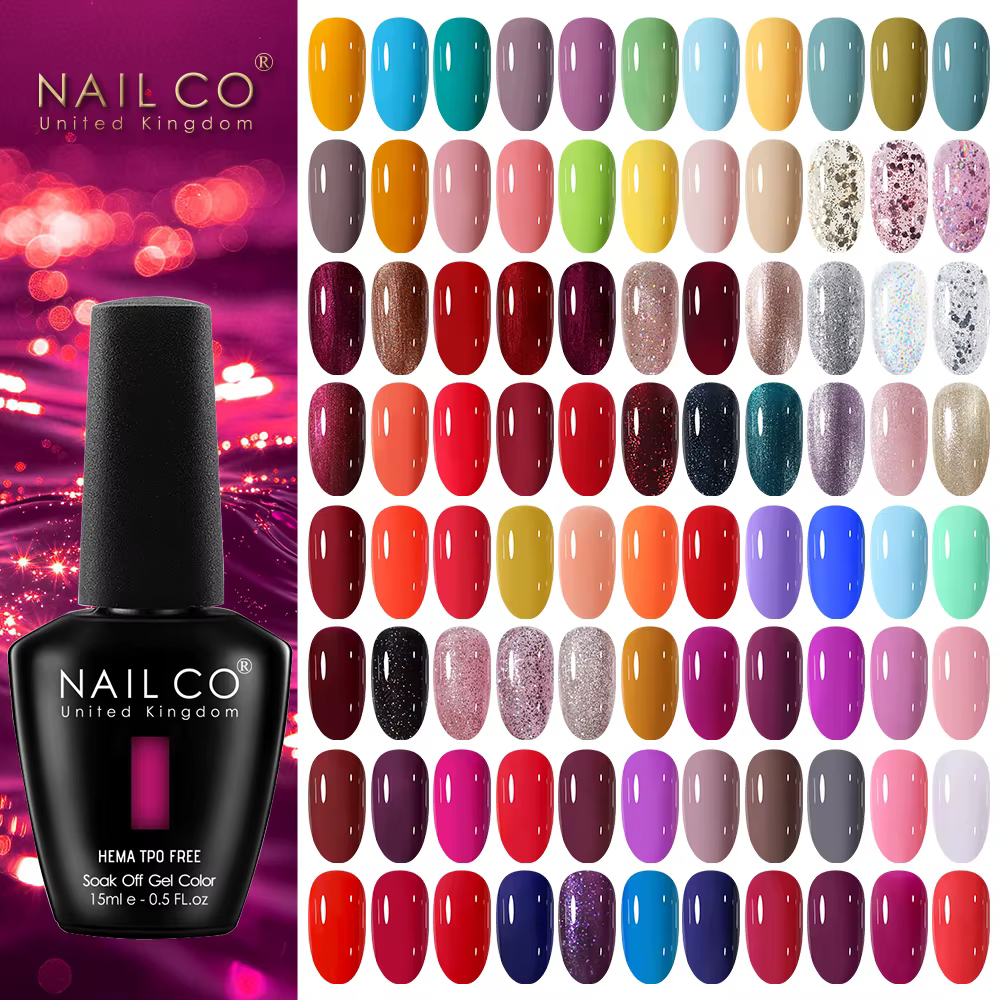 NAILCO 15ml Vernis à ongles gel série Purple Fresh