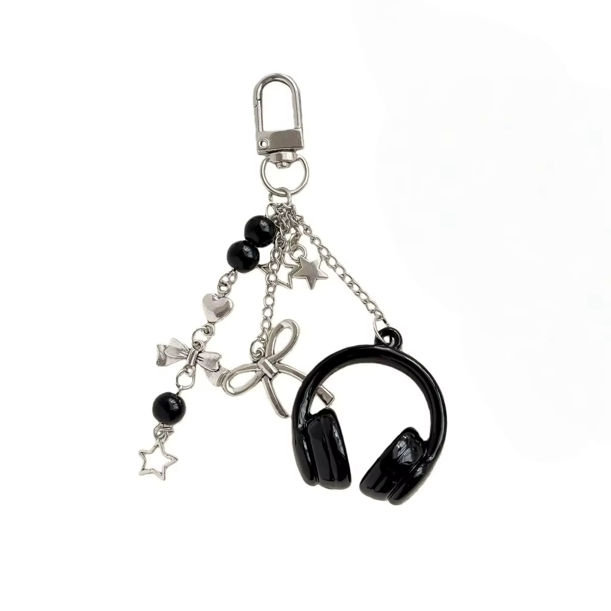 Breloques de sac pour écouteurs de musique haut de gamme, porte-clés unisexe, sangle de téléphone, cadeaux pour couple, accessoire pendentif pour sac à dos