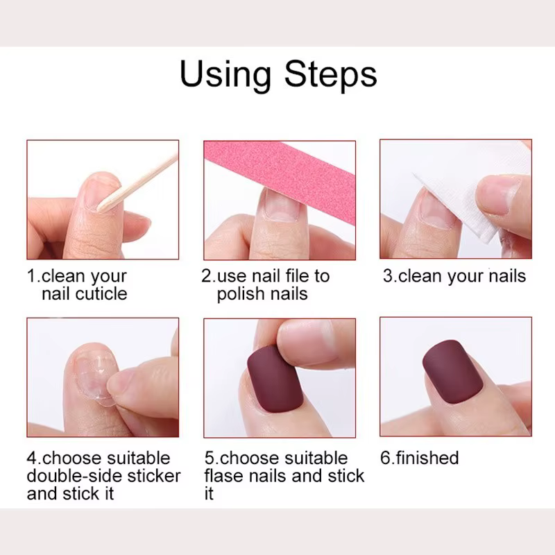 Chérie ange fille à la main portable ongles mignon rose bleu Nail Art patchs romantique princesse arc amour peint