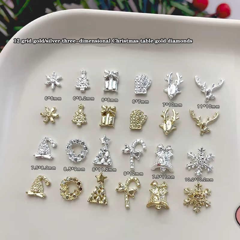Décorations de noël pour Nail Art