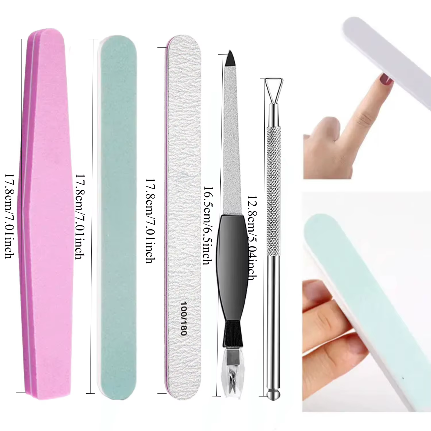 Kit professionnel de manucure et pédicure 5 pièces