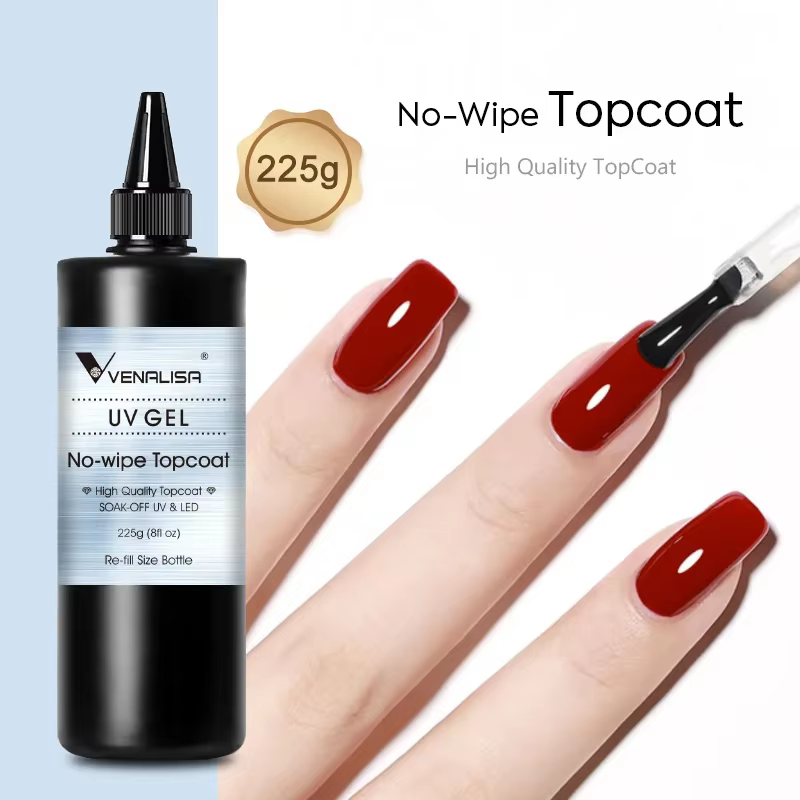 Venalisa longue tenue couche de finition trempée renforcer Gel recharge paquet tremper UVLED vernis à ongles Gel grand Volume 225g/30ml Gel de Base