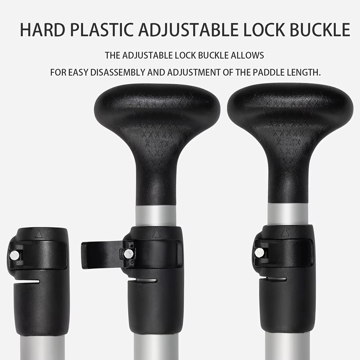 Pagaie en alliage d'aluminium KOETSU S14, design à lame courbée, protection des bords en TPE, durable, pagaie lisse pour SUP et kayak