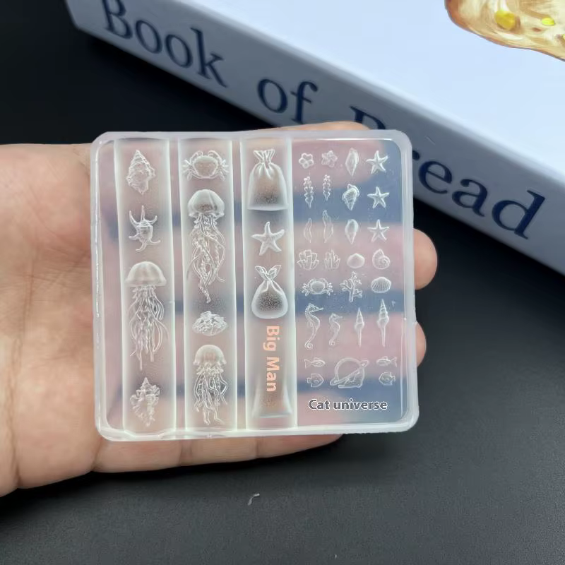 Moule de manucure en silicone transparent