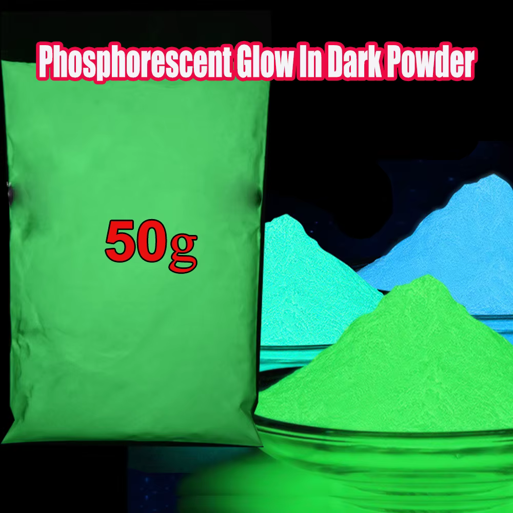 Poudre de phosphore lumineuse pour ongles