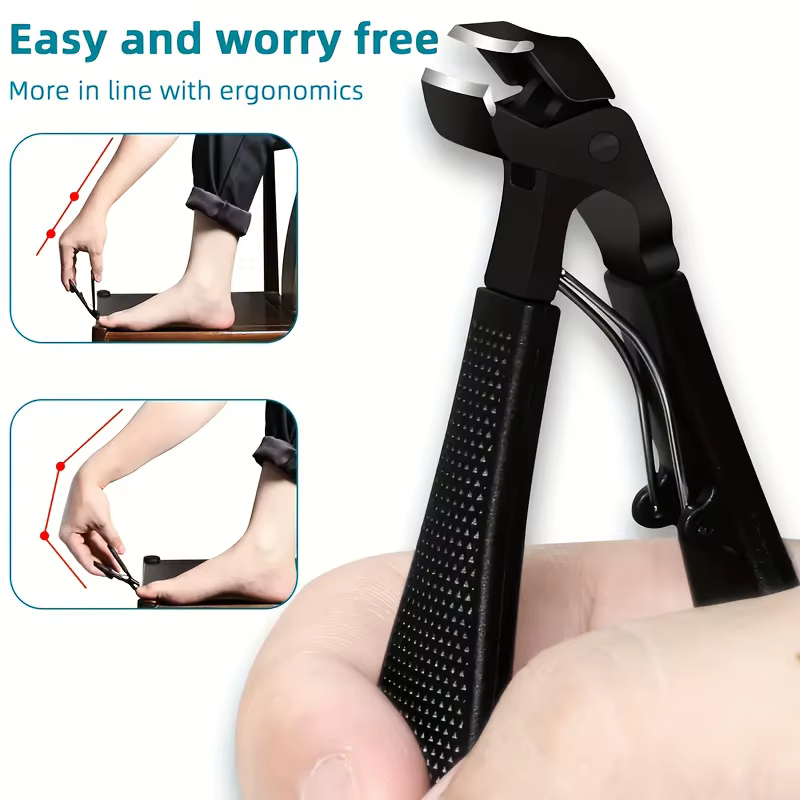 Ensemble de 3 pièces pour le soin des ongles en acier inoxydable professionnel.