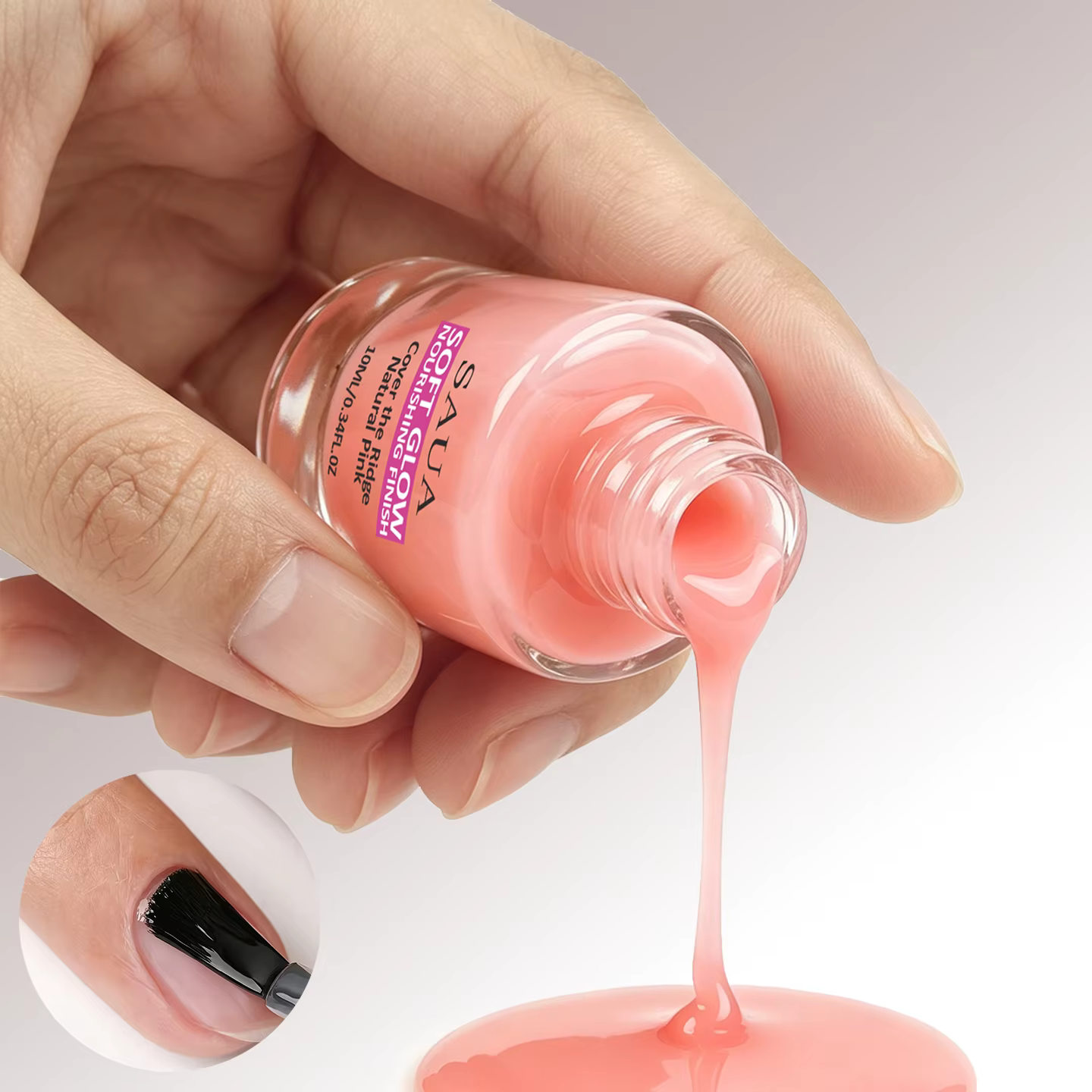Le vernis à ongles rose de 10 ml peut créer