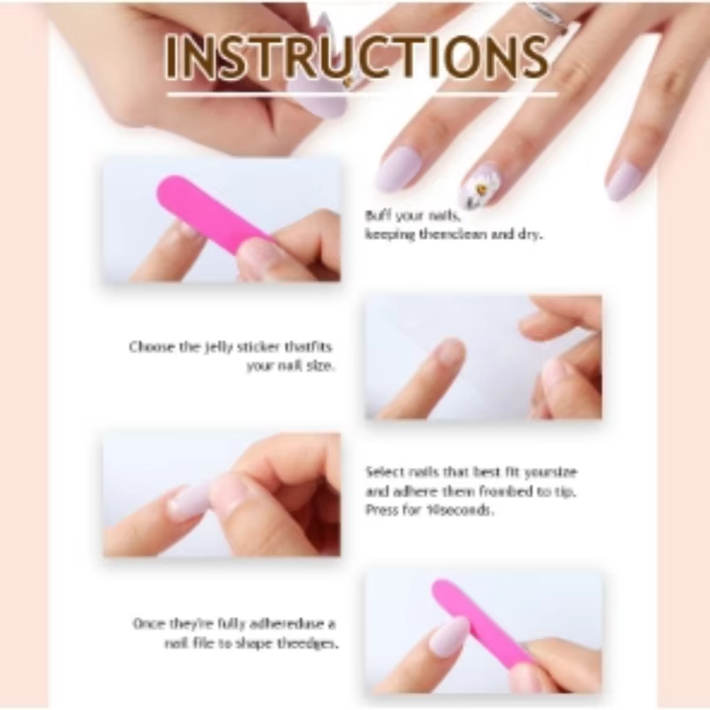 24 faux ongles texturés 3D plaqués or