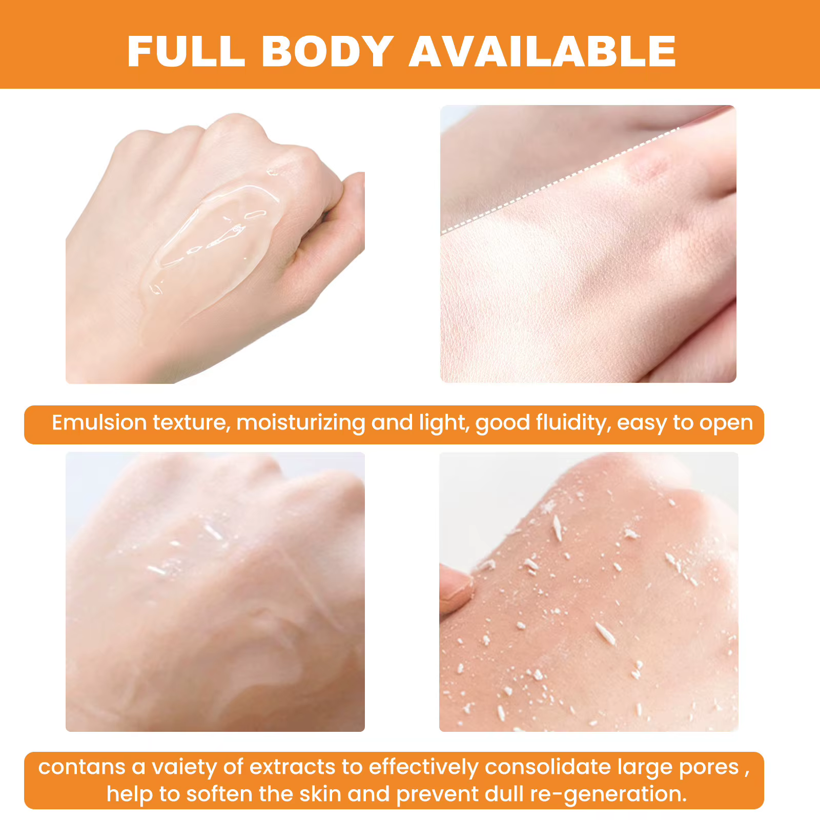 Gel exfoliant Orange dissolvant de taches morts éclaircir Peeling 50g réparation douce gommage blanchir hydratant soin de la peau coréen