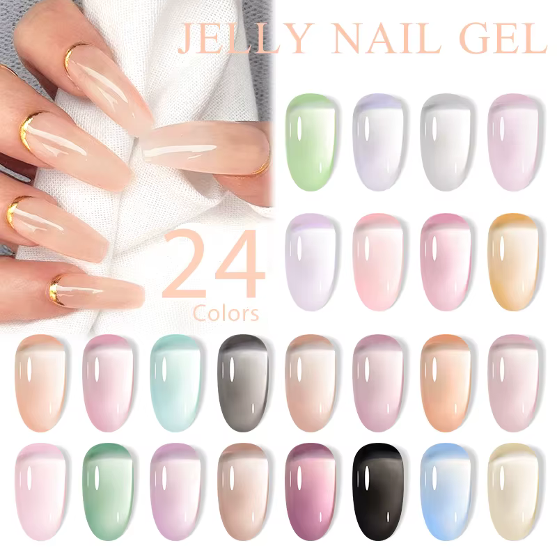 Vernis à ongles gel translucide semi-permanent