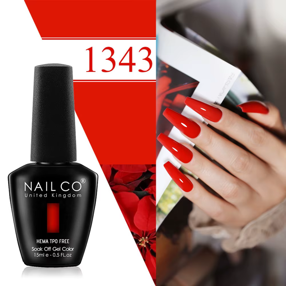 Vernis à ongles gel Nailco 15ml rouge violet
