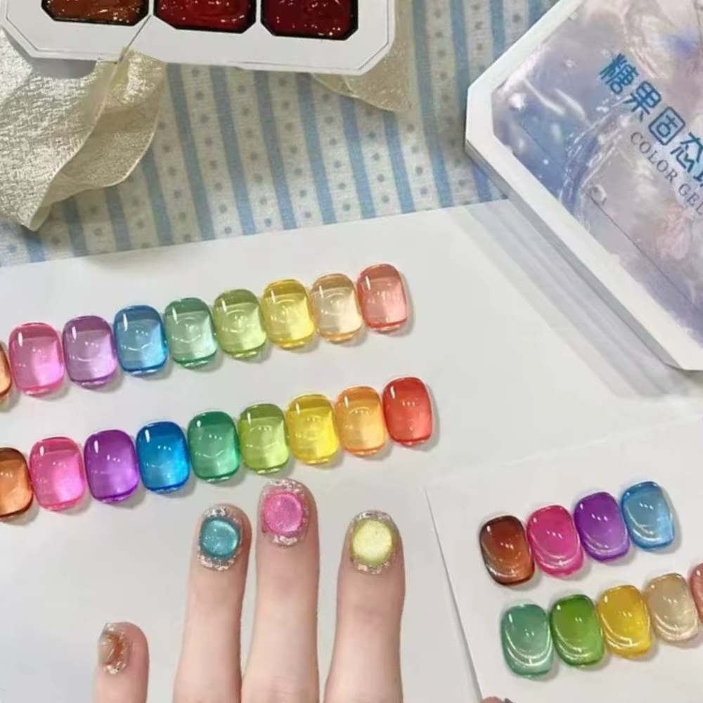 Gel vernis à ongles couleur bonbon estival