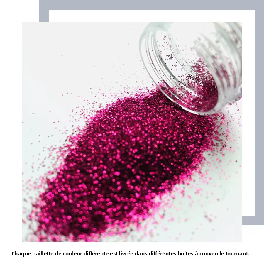 Ensemble de paillettes pour ongles 40 couleurs