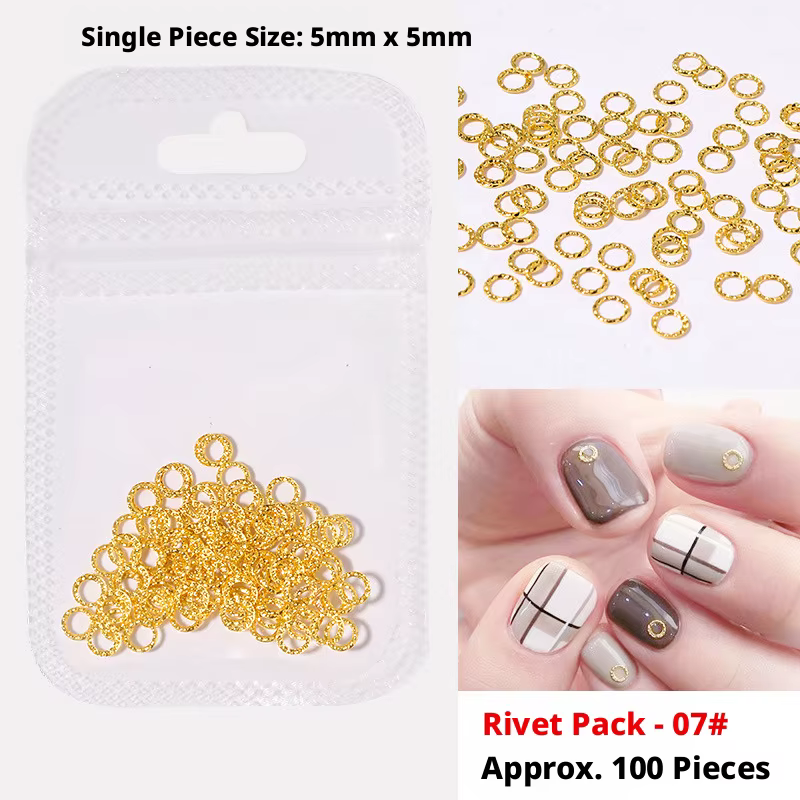 YYM Breloques Métalliques 3D Étoile et Lune Style Punk pour Ongles
