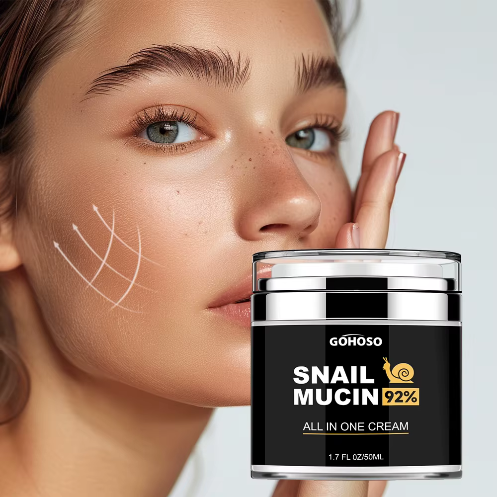 ENVISHA soins de la peau escargot Mucus crème pour le visage raffermissant blanchissant Anti-âge rides hydratant beauté santé rétrécit les Pores