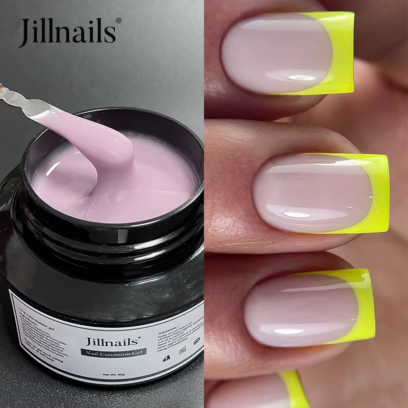 Jillnails Gel moyen rose laiteux russe auto-nivelant constructeur Extension Gel Nail Building 50g