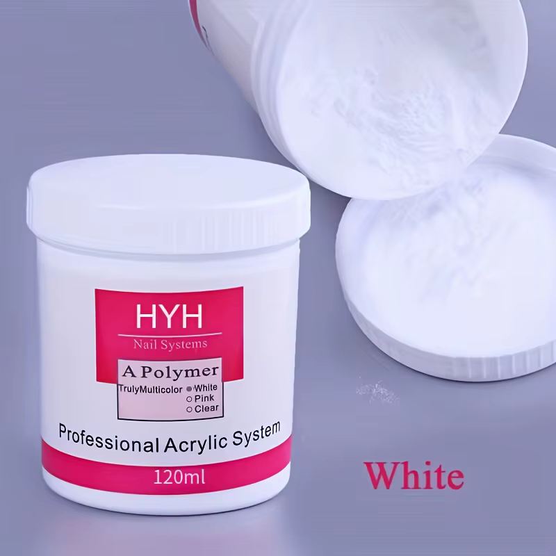Poudre acrylique 3 couleurs transparente