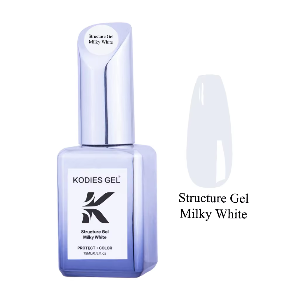 KODIES GEL blanc laiteux Gel vernis Structure Base en caoutchouc Gel