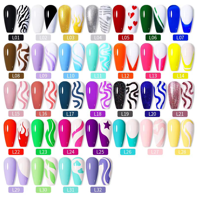 LILYCUTE Liner Gel vernis à ongles français UV LED peinture Gel Nail Art Design magnifique paillettes couleur bricolage