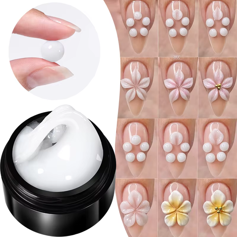BORN PRETTY 15ml Gel d'extension de main antiadhésif transparent 3D façonnage sculpture Nail Art Gel dur solide pour faux ongles