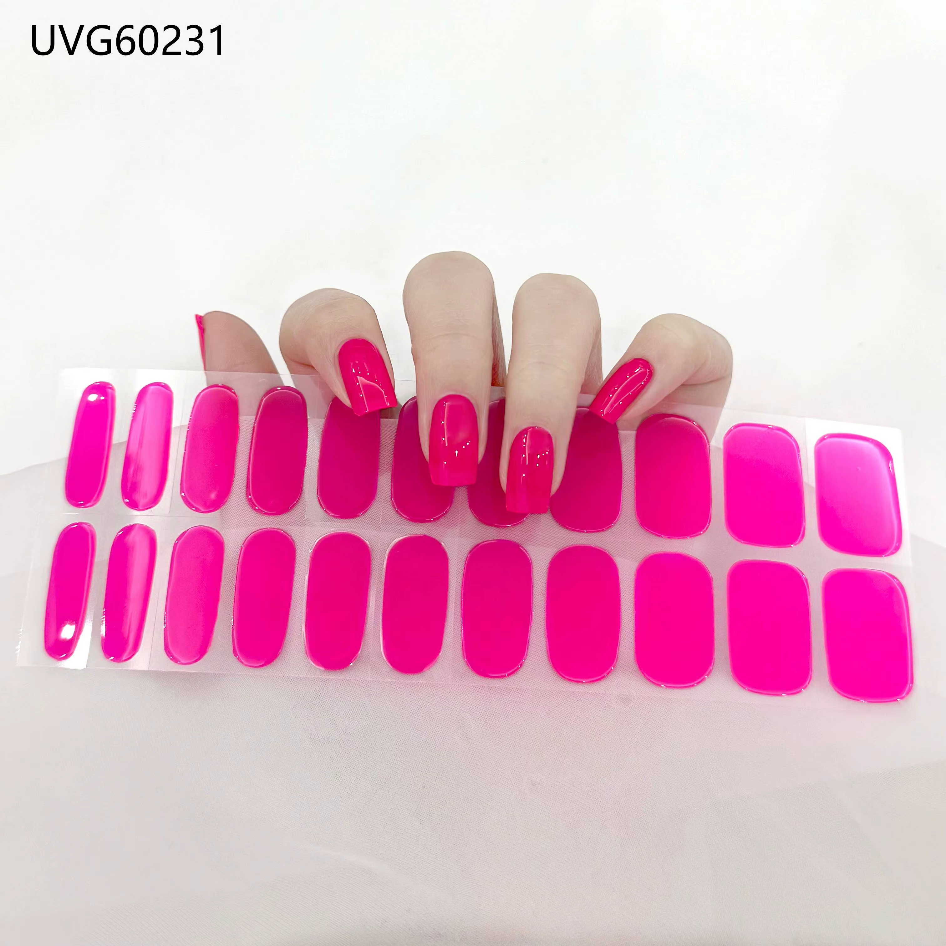 Autocollants pour ongles en Gel Semi-durci UV