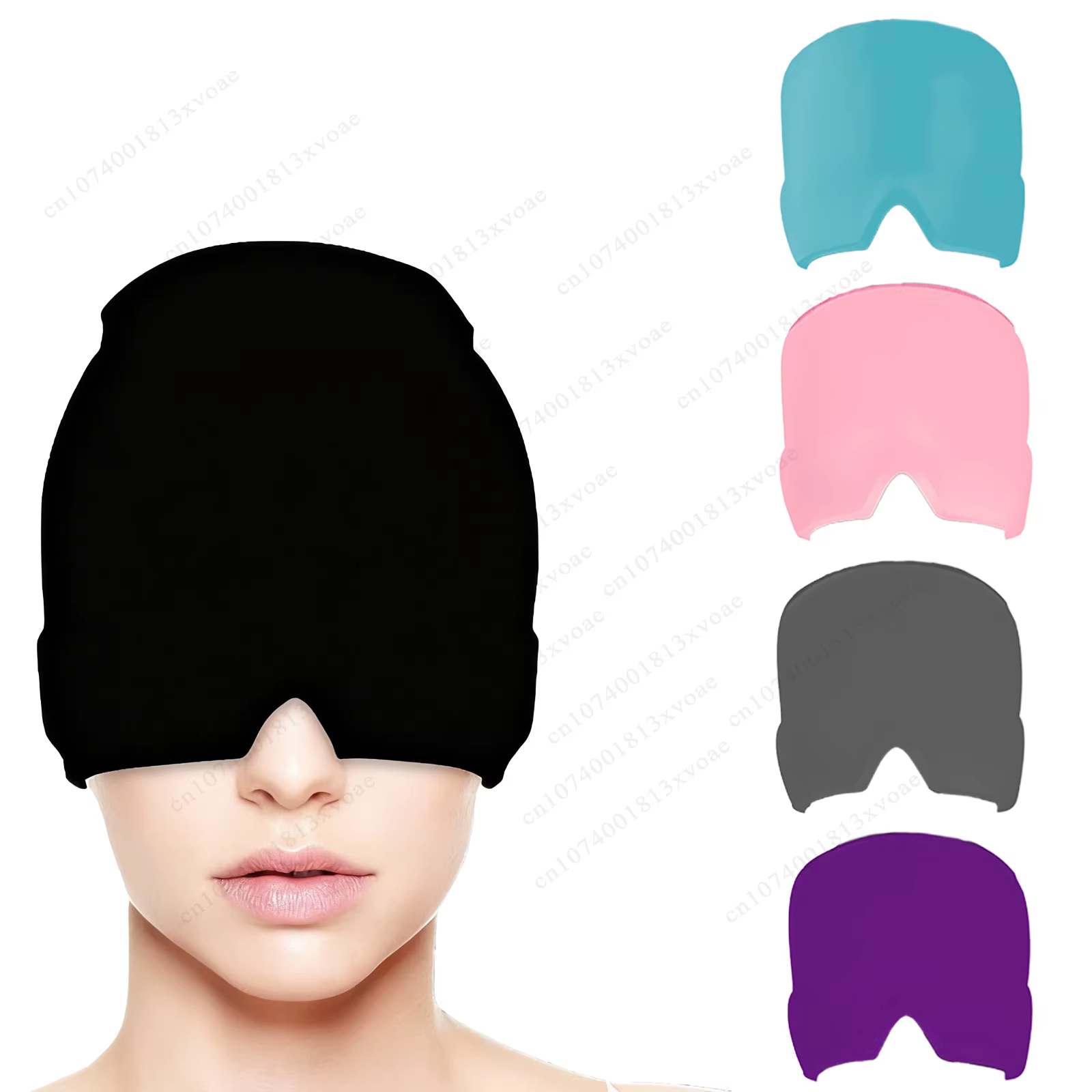 Capuchon de soulagement de la Migraine, capuchon de glace en Gel, couvre-chef monocouche, Pack de glace, soulagement de la douleur, compresse extensible, masque pour les yeux