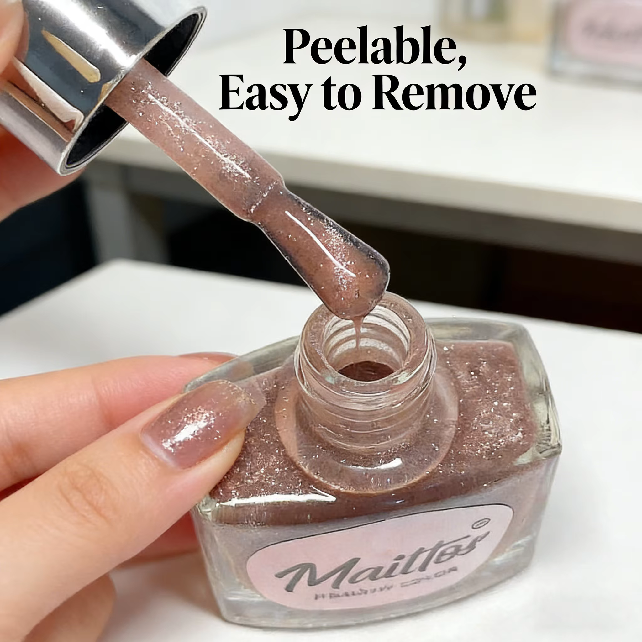 Vernis à ongles à base d'eau effet œil de chat WA524 Sheer 12ml