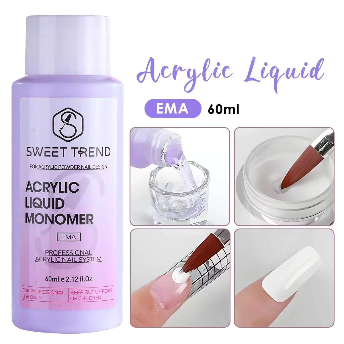 Liquide monomère acrylique pour ongles