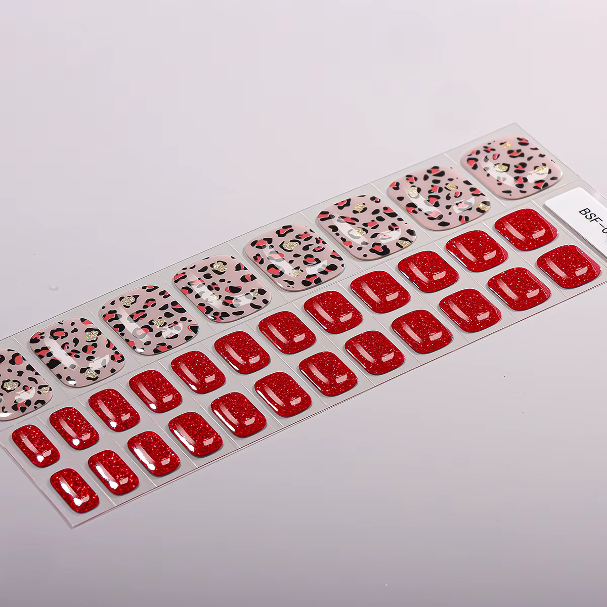 34 autocollants pour ongles de pieds en gel sans UV