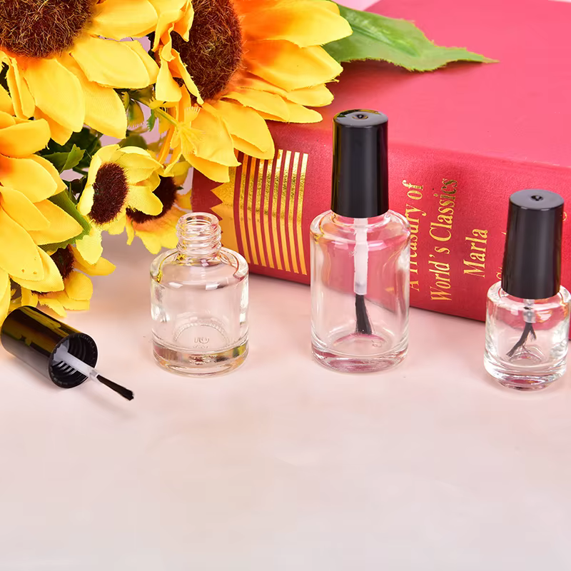 【1 pièce, flacon vide en verre pour vernis à ongles de 5/10/15 ml avec pinceau