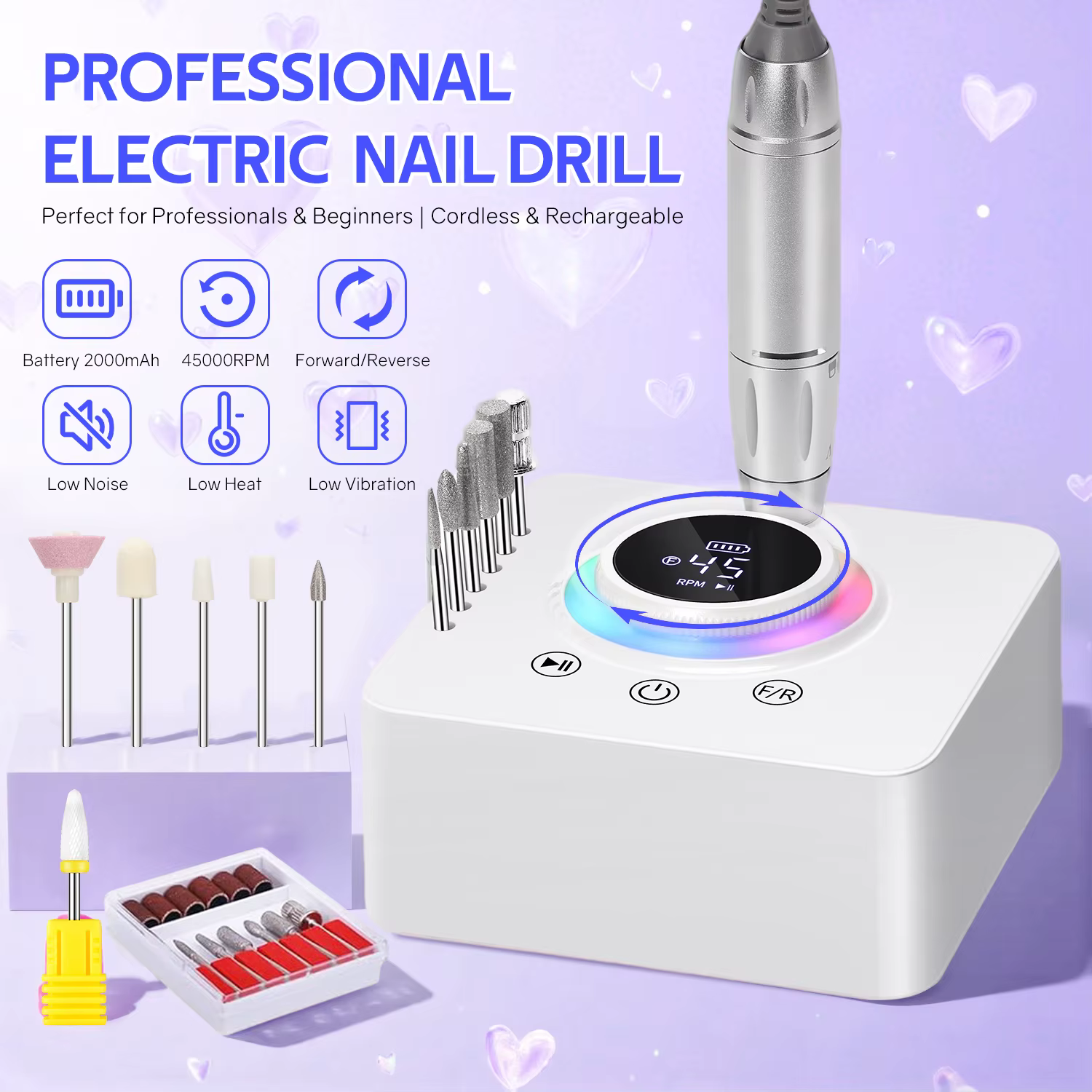 Perceuse à ongles électrique professionnelle