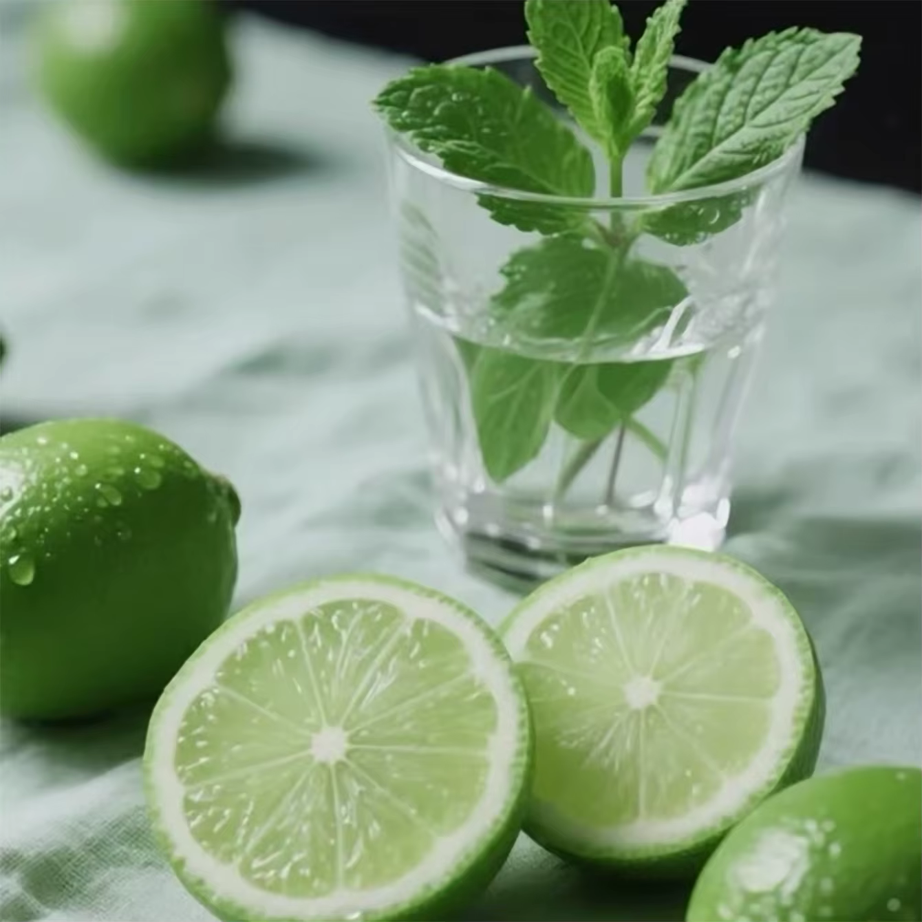 MIANEL 2026 Gel UV pour ongles effet œil de chat vert lime soda transparent avec perles de verre éclaircissantes pour manucure