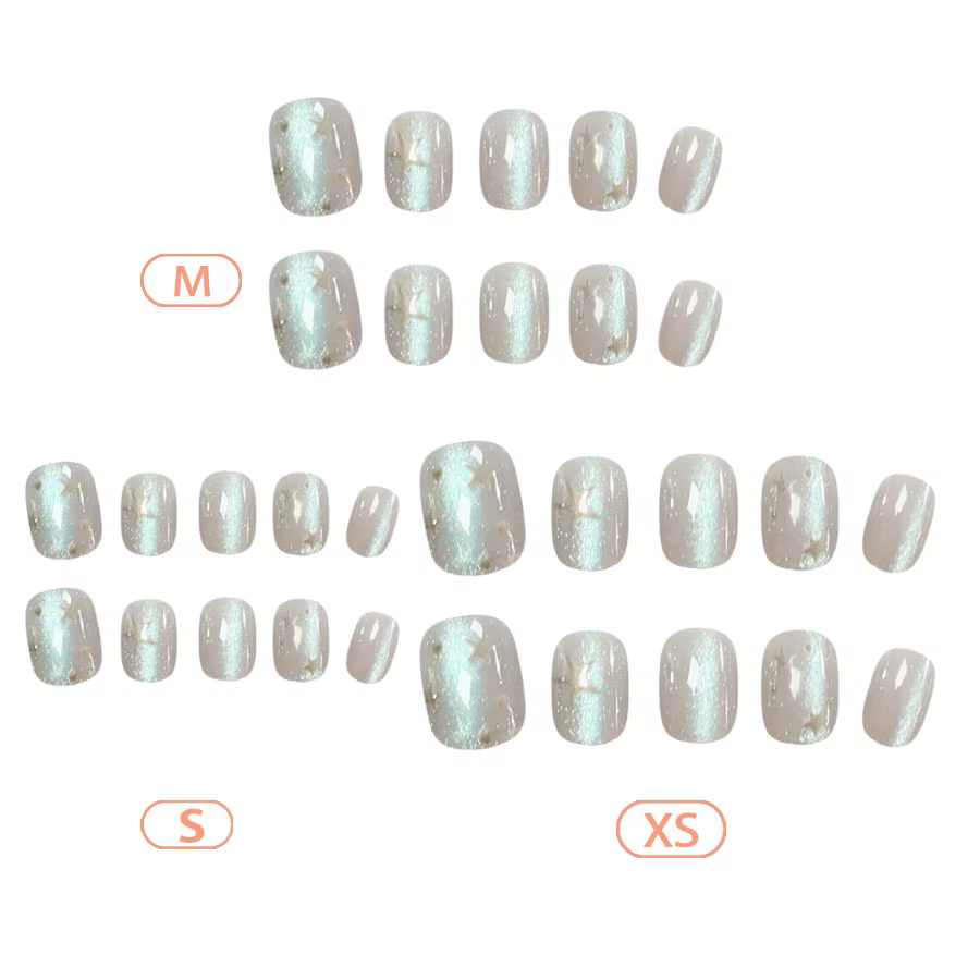 Faux ongles courts pour femmes et filles