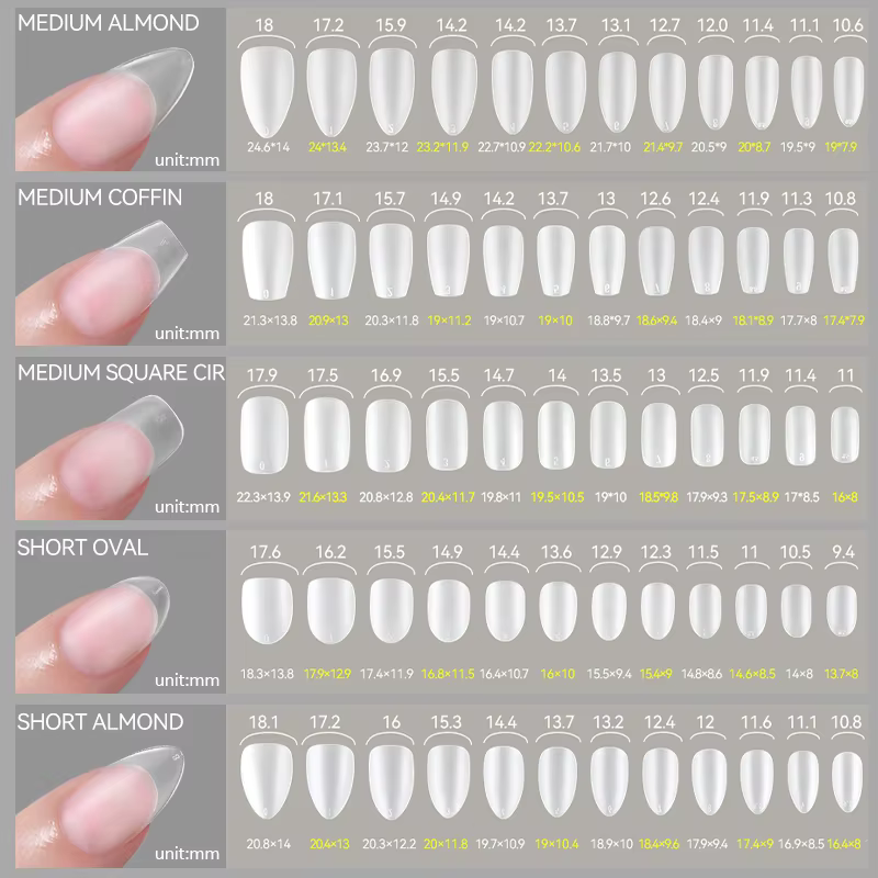 UR SUGAR 420 pièces/boîte mat doux Gel conseils couverture complète faux ongles